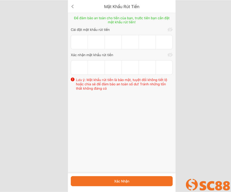 Lựa chọn mật khẩu thích hợp để rút thưởng